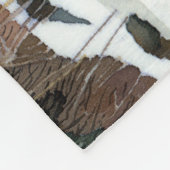 Waterverf van neusschaafschilderingen fleece deken (Hoek)