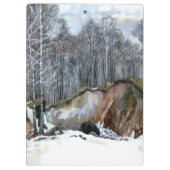 Waterverf van neusschaafschilderingen klembord (Achterkant)