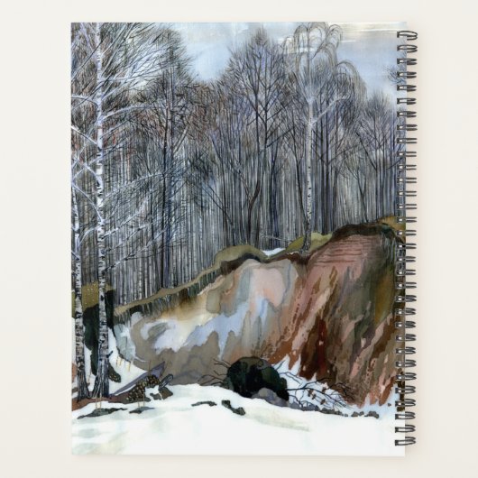 Waterverf van neusschaafschilderingen planner (Achterkant)