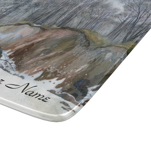 Waterverf van neusschaafschilderingen snijplank (Hoek)