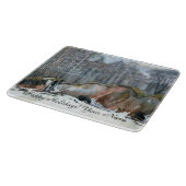 Waterverf van neusschaafschilderingen snijplank (Hoek)