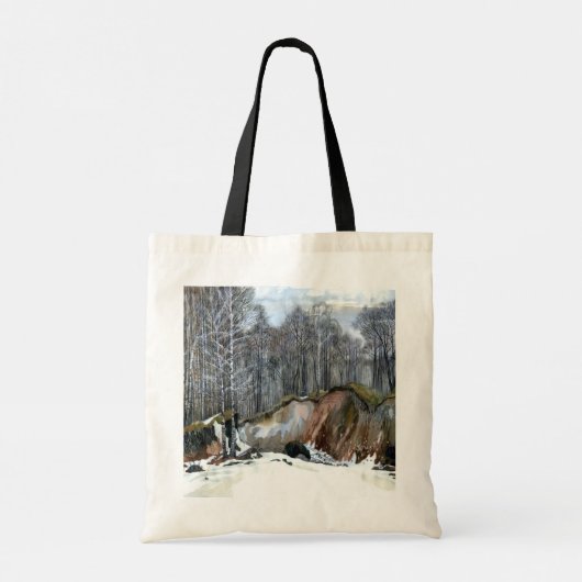 Waterverf van neusschaafschilderingen tote bag (Achterkant)
