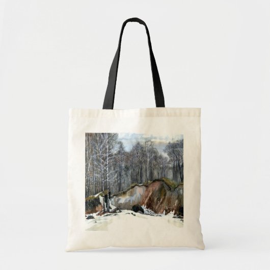Waterverf van neusschaafschilderingen tote bag (Voorkant)