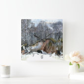 Waterverf van neusschaafschilderingen vierkante klok (Huis)