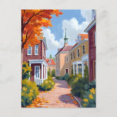 Waterverf van Newport Rhode Island Briefkaart (Voorkant)