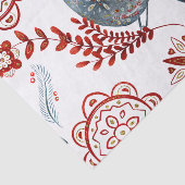 Waterverf van Noordse Blauwe Zongvogel Folk Art Tissuepapier (Detail)