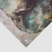 Waterverf van olifanten tissuepapier (Detail)