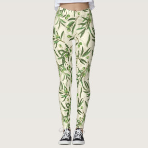 waterverf van olijventeelten leggings