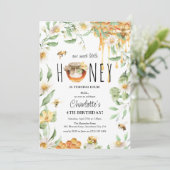 Waterverf van onze zoete honingbijen - kinderen va kaart (Staand voorkant)