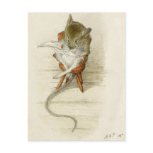 Waterverf van opa muis Ontvang Kaarten