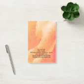 Waterverf van oranje bloem post-it® notes (Kantoor)