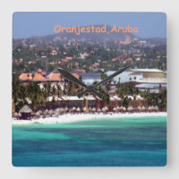 Waterverf van Oranjestad, Aruba