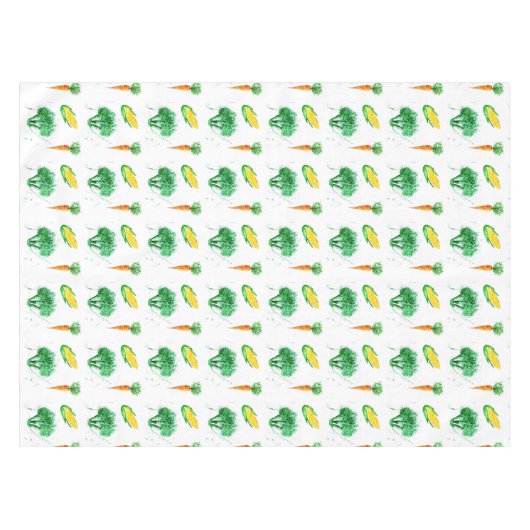 Waterverf van organische groenten tafelkleed (Voorkant (Horizontaal))