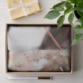 Waterverf van paardenbruine paarden tissuepapier (Geschenk)