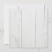 Waterverf van paardendouche Rustic Wood-ontvlechti Kaart (Achterkant)