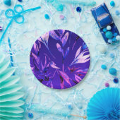 Waterverf van Paarse kleuren in flessen Papieren Bordje (Feest)