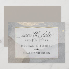 Waterverf van paddenstoelen met granietsteen kaart