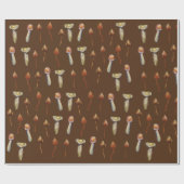 Waterverf van paddenstoelen van magische paddensto cadeaupapier (Vlak)