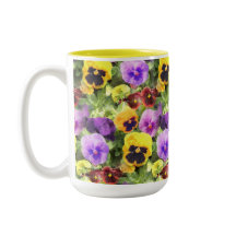 Waterverf van Pansies