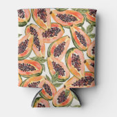 Waterverf van papajavruchten blikjeskoeler (Voorkant)