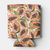 Waterverf van papajavruchten blikjeskoeler (Achterkant)