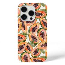 Waterverf van papajavruchten