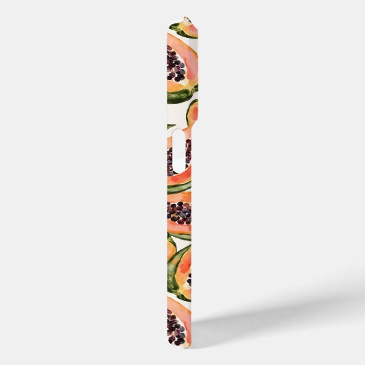 Waterverf van papajavruchten Case-Mate iPhone case (Achterkant / Rechts)