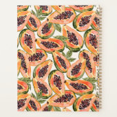 Waterverf van papajavruchten planner (Achterkant)