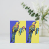 Waterverf van Parrot Rosella Briefkaart (Staand voorkant)