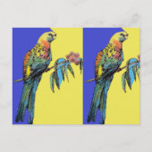 Waterverf van Parrot Rosella Briefkaart (Voorkant)
