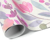 Waterverf van pasta's (Floral wrapping) Cadeaupapier (Rol Hoek)