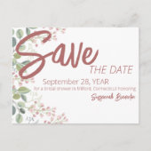 Waterverf van pasta's Vrijgezellenfeest aan de Flo Aankondigingskaart (Voorkant)