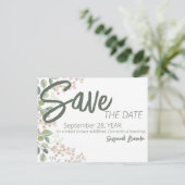 Waterverf van pasta's Vrijgezellenfeest aan de Flo Aankondigingskaart (Staand voorkant)