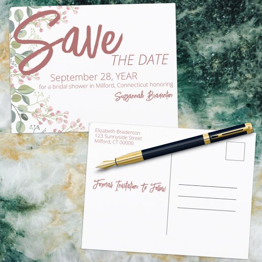 Waterverf van pasta's Vrijgezellenfeest aan de Flo Aankondigingskaart