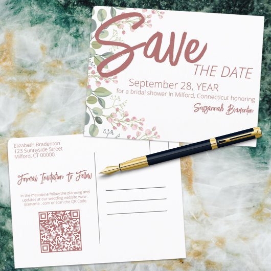 Waterverf van pasta's Vrijgezellenfeest aan de Flo Aankondigingskaart