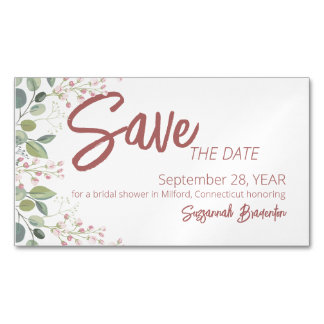 Waterverf van pasta's Vrijgezellenfeest aan de Flo Magnetisch Visitekaartje