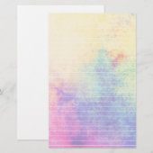 Waterverf van pasteelregenboog, gelaagd papier (Voorkant / Achterkant)