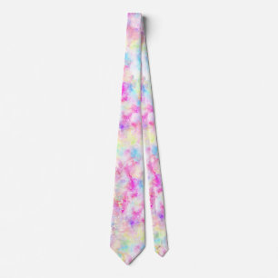 Waterverf van pasteelregenboogkleurige kleurstof stropdas