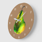 Waterverf van peren, groene vruchten grote klok (Hoek)