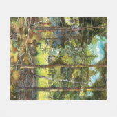 Waterverf van pijnschilderingen fleece deken (Voorkant (Horizontaal))