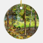 Waterverf van pijnschilderingen keramisch ornament (Achterkant)