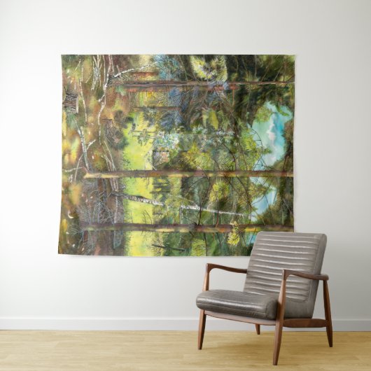 Waterverf van pijnschilderingen wandkleed (In Situ (horizontaal))