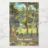 Waterverf van pijnschilderingen wijn etiket (Enkel label)