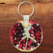 Waterverf van Pomegranaat - Sleutelhanger (Voorkant)
