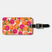 Waterverf van pompelmoezen bagagelabel (Voorkant horizontaal)