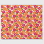 Waterverf van pompelmoezen cadeaupapier (Vlak)