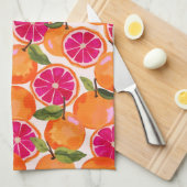 Waterverf van pompelmoezen theedoek (Quarter Fold)