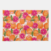 Waterverf van pompelmoezen theedoek (Horizontaal)