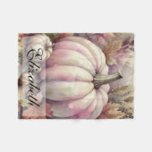  waterverf van pompoenen en herfstbladeren fleece deken (Voorkant (Horizontaal))