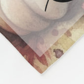  waterverf van pompoenen en herfstbladeren fleece deken (Hoek)